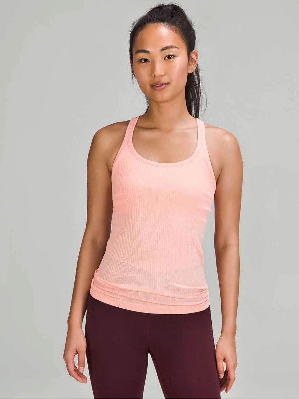 Lululemon Swiftly Tech Racerback Tank Top 2.0 Ribbed Pink Like New
